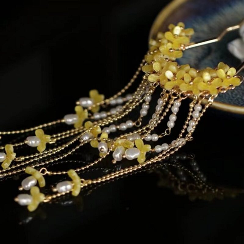 Ancient Style Osmanthus Hairpi - Hanbok Hair Pin ulasan dan harga