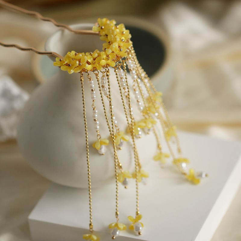 Ancient Style Osmanthus Hairpi - Hanbok Hair Pin ulasan dan harga