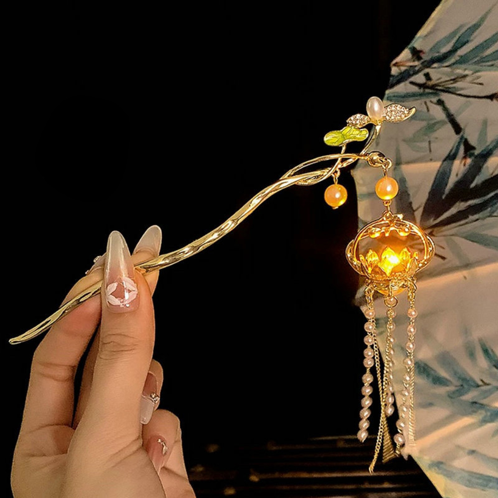 Luminous Flower Hairpin Exquis - Hanbok Hair Pin ulasan dan harga