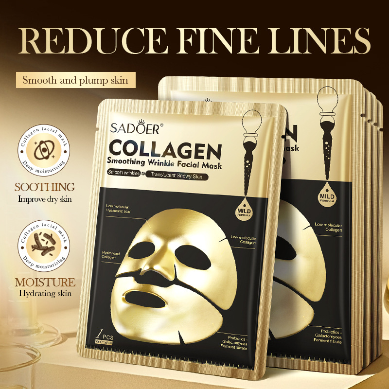 SADOER Golden Collagen Facial  - Sheet Mask Collagen ulasan dan harga