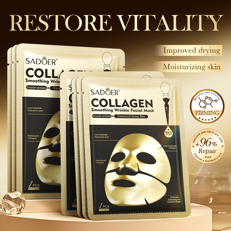 SADOER Golden Collagen Facial  - Sheet Mask Collagen ulasan dan harga