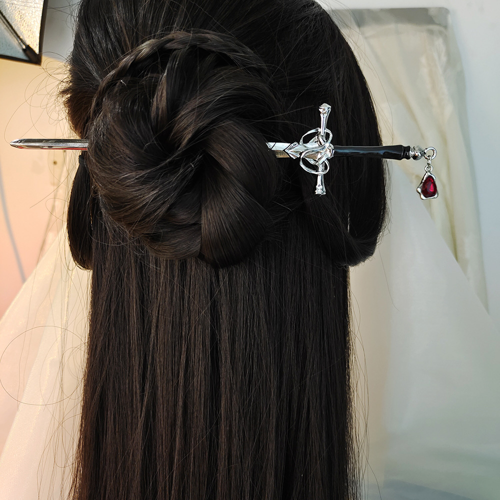 Chinese Sword Shaped Hair Stic - Hanbok Hair Pin ulasan dan harga