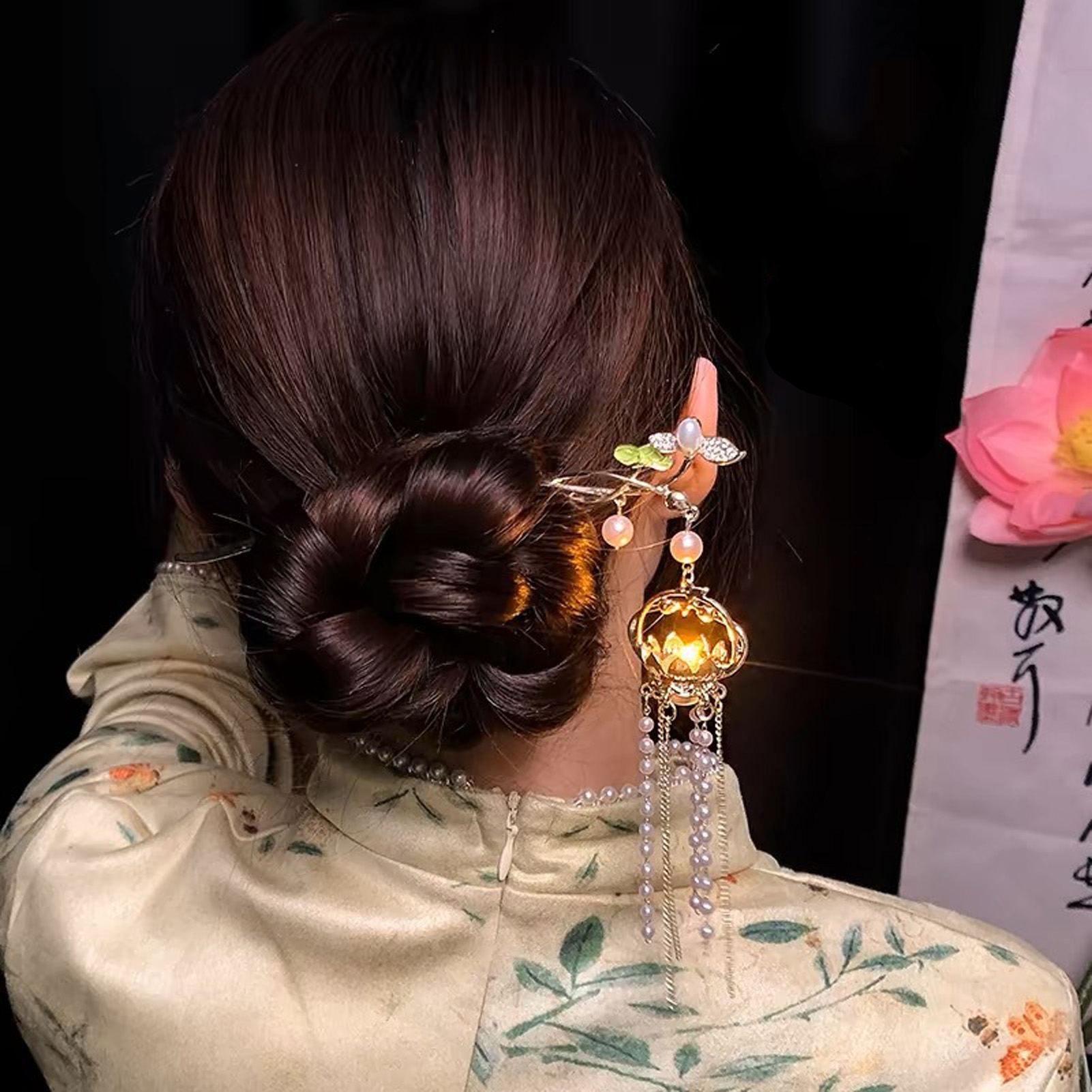 Luminous Flower Hairpin For Wo - Hanbok Hair Pin ulasan dan harga