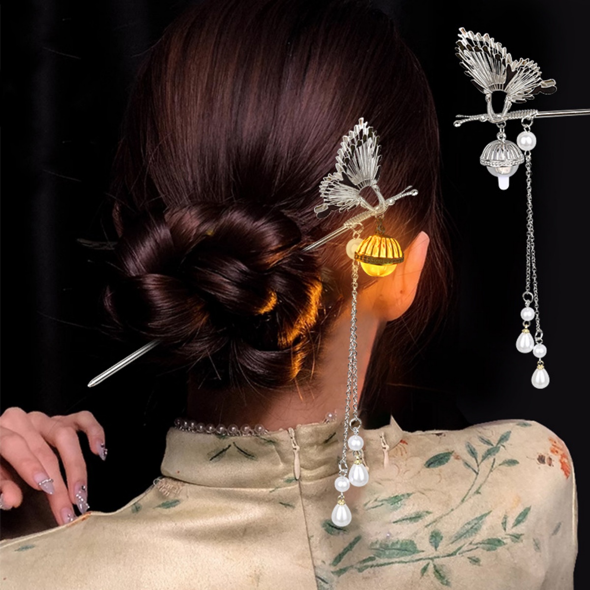 Luminous Flower Hairpin For Wo - Hanbok Hair Pin ulasan dan harga