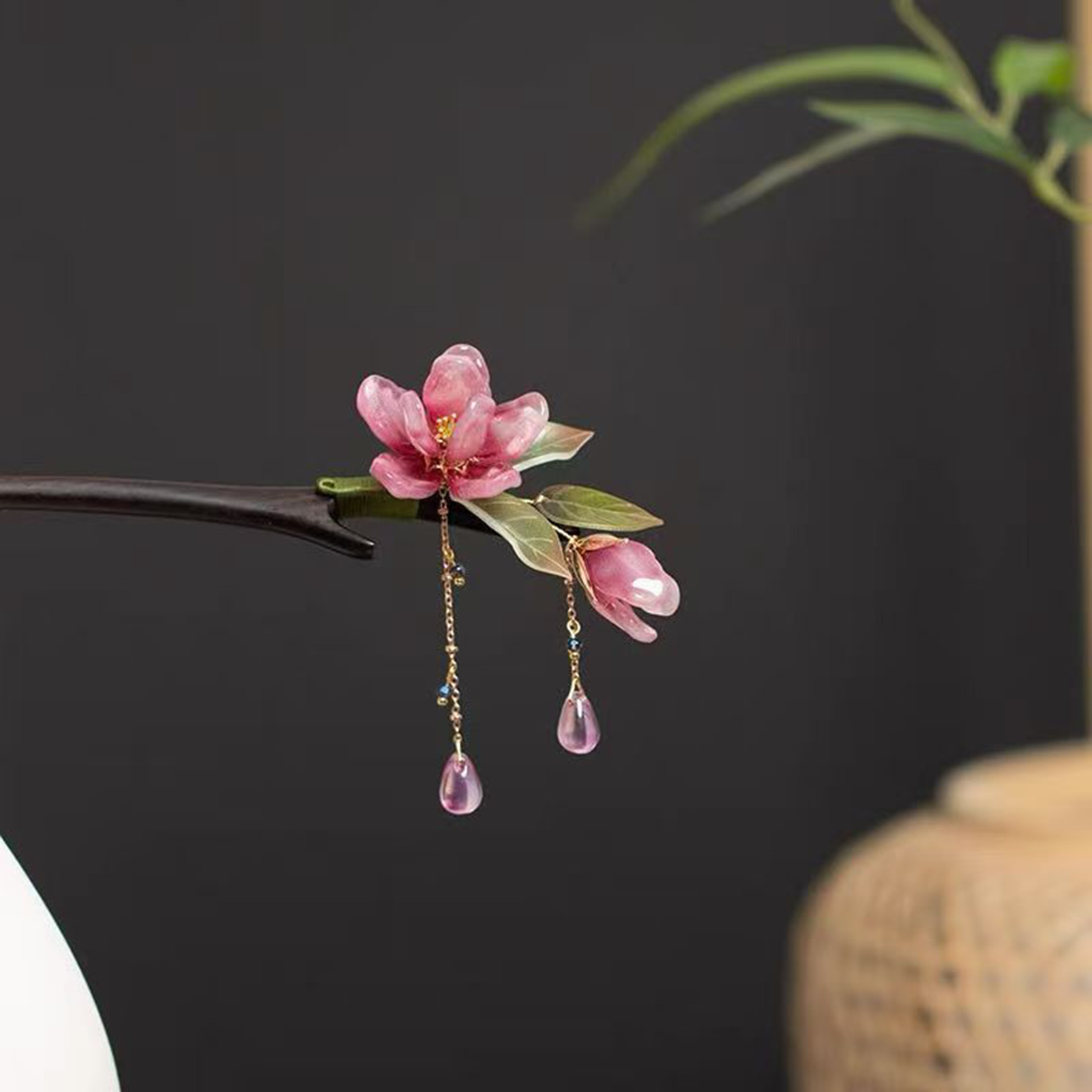 Floral Hair Stick Chinese Styl - Hanbok Hair Pin ulasan dan harga
