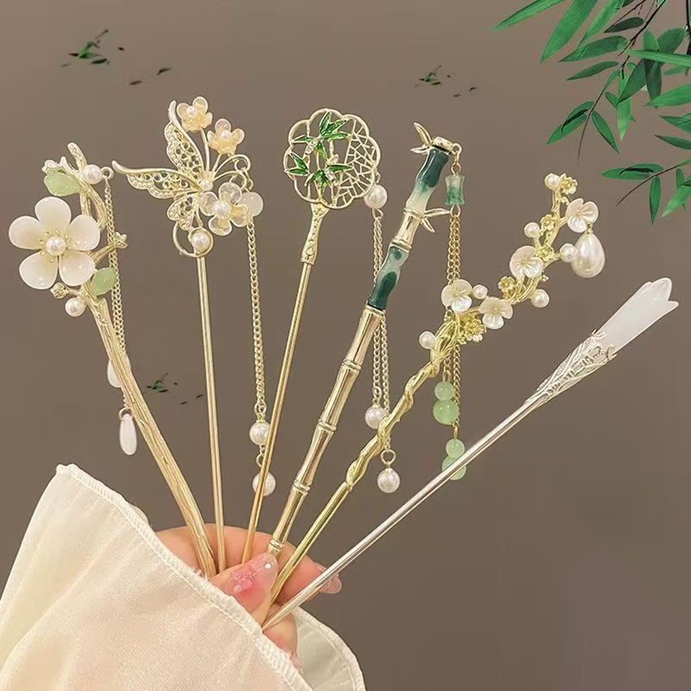 1/6pcs Elegant Chinese Style T - Hanbok Hair Pin ulasan dan harga