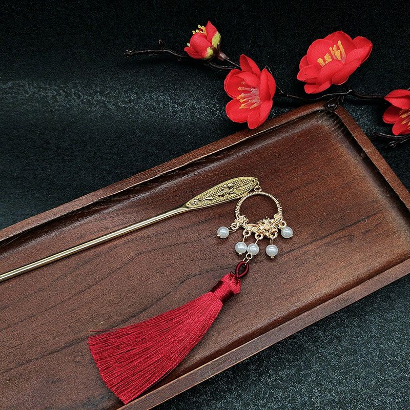 Ancient-Style Tassel Lotus Hai - Hanbok Hair Pin ulasan dan harga