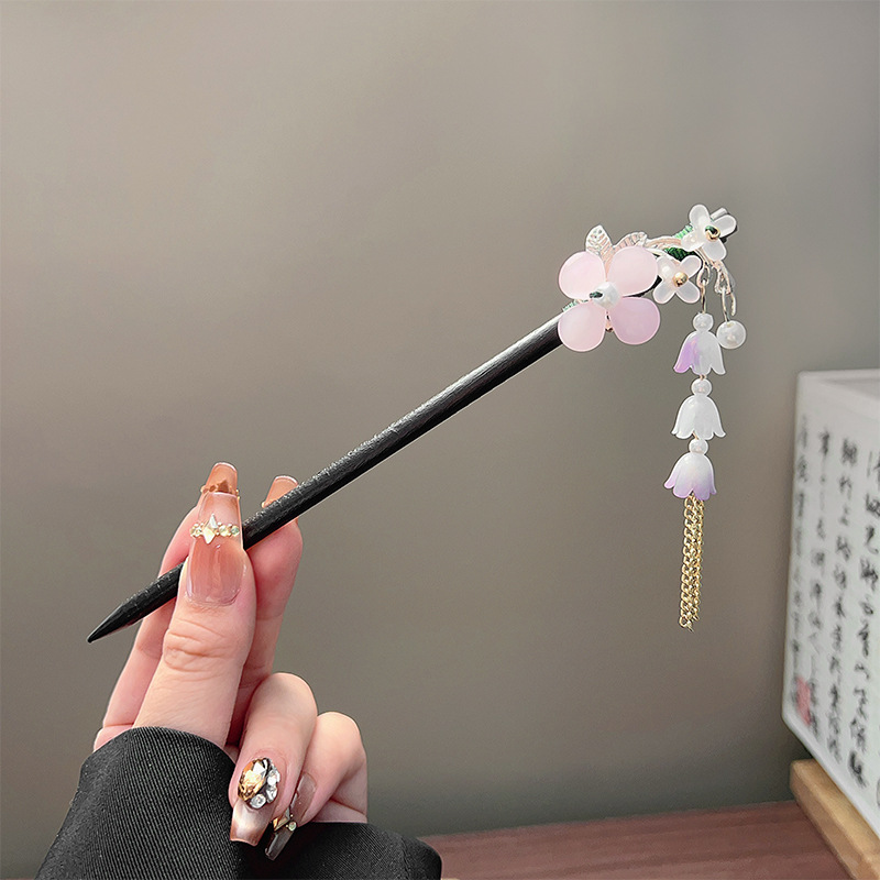 Classic Tassel Hair Stick Blac - Hanbok Hair Pin ulasan dan harga