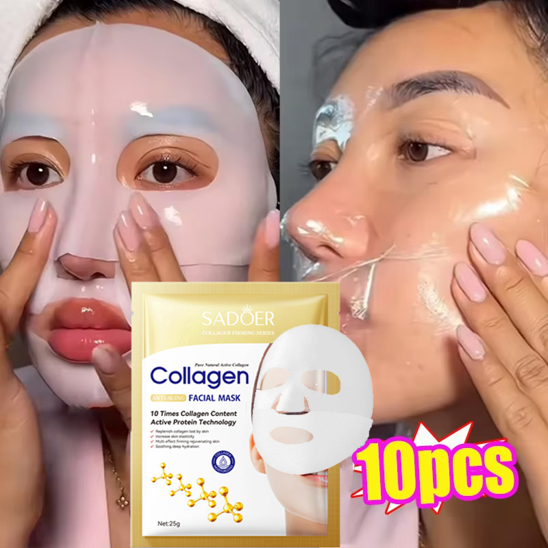 10PCS Collagen Anti Wrinkle Fa - Sheet Mask Collagen ulasan dan harga