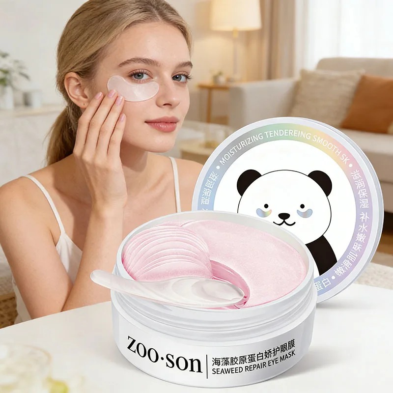 60Pcs Gold Crystal Collagen Ey - Sheet Mask Collagen ulasan dan harga